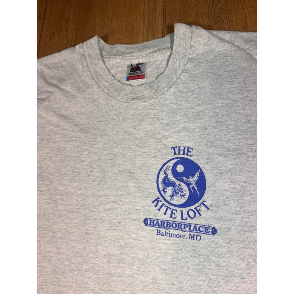 Vintage 90s fruit of the loom Baltimore MD Kite Loft Harborplace single stitch‎